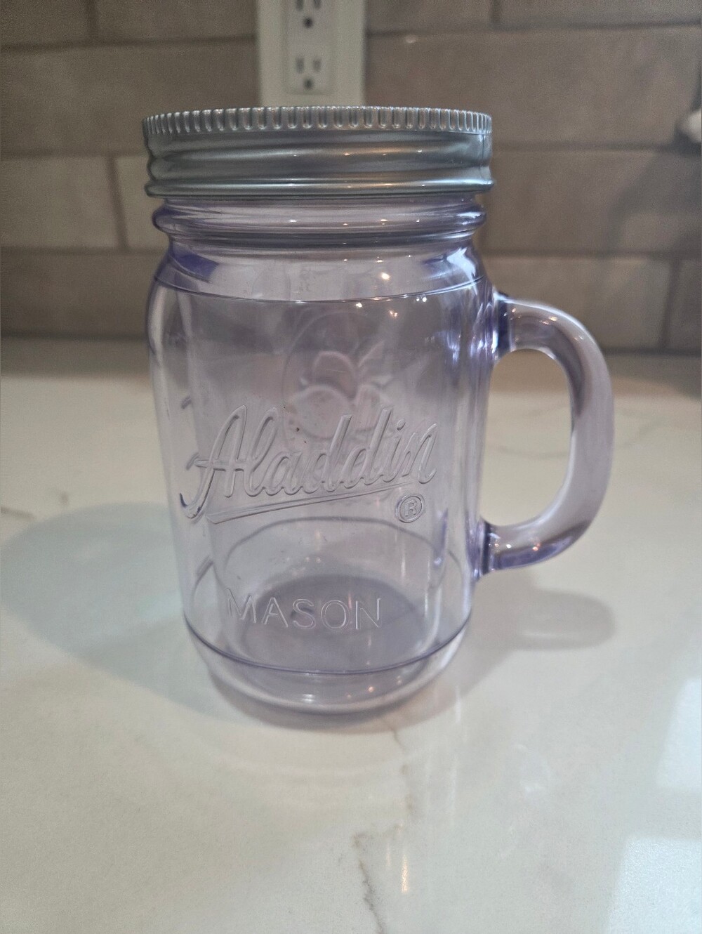 Alladin Mason Jar Plastic Drink Ware